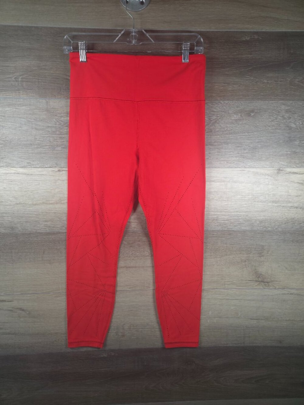Athleta Elation 7/8 Tight Leggings Women's Medium Red Athleisure Yoga